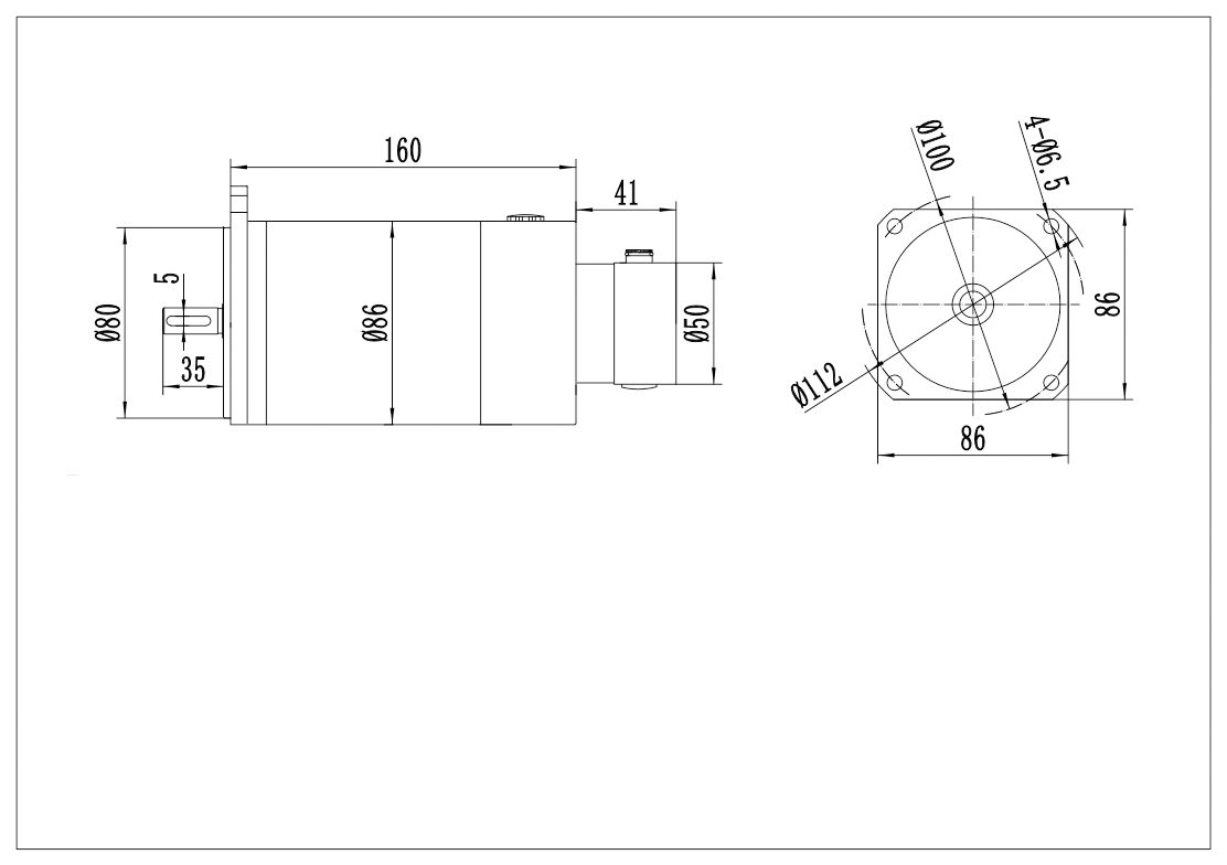 直流伺服電機86SYX-500